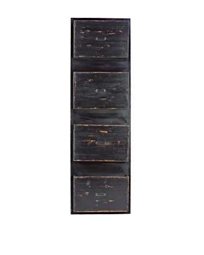 Wooden Recipe Organizer, Black