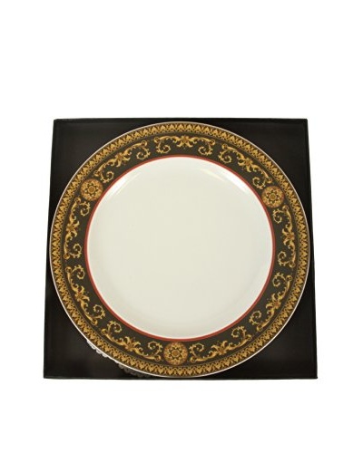 Versace By Rosenthal Medusa 10.5 Plate, Black/White/Gold