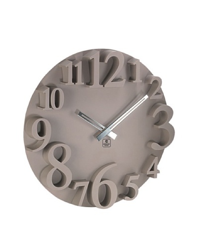 Raised Numbers Wall Clock, 16