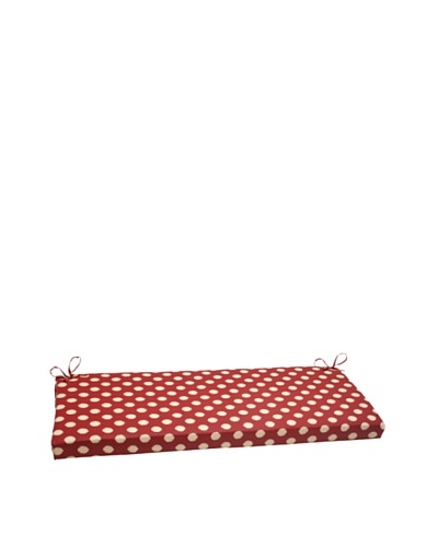 Waverly Sun-n-Shade Solar Spot Henna Bench Cushion [Red/Tan]