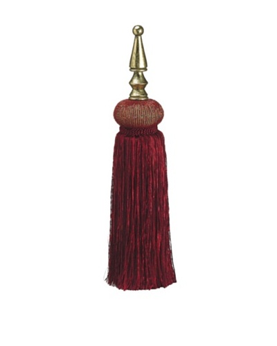 22 Tassel & Bead Stand, Red/Burgundy