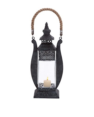 Rope Handle Metal Lantern