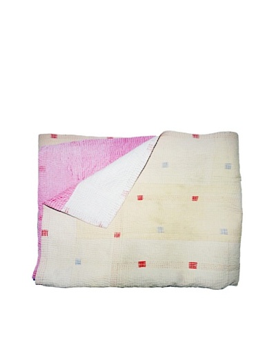 Vintage Kantha Throw, Multi, 60 x 75