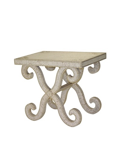 Lisbon Accent Table, White