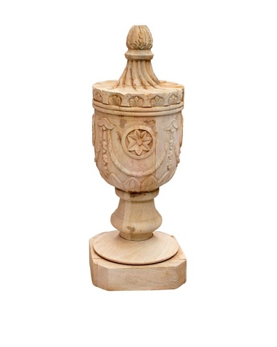 French Garden Finial, Sandstone Tan