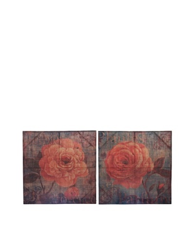 Set of 2 Flowers, Rose
