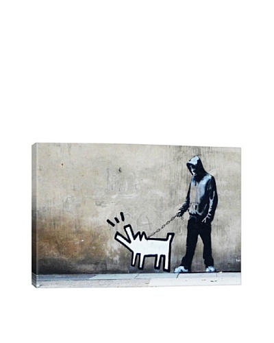 Banksy Choose Your Weapon Keith Haring Dog Canvas Print