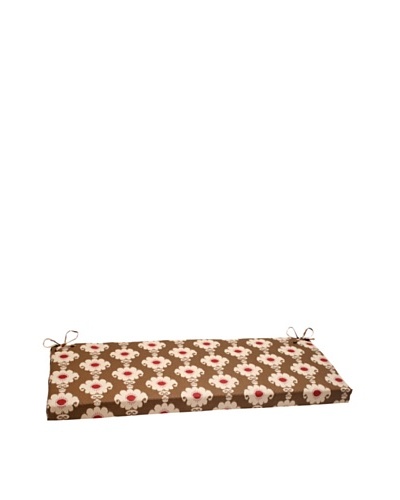 Waverly Sun-n-Shade Rise and Shine Henna Bench Cushion [Red/Brown/Tan]