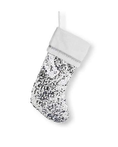 Sequin Stocking Silver