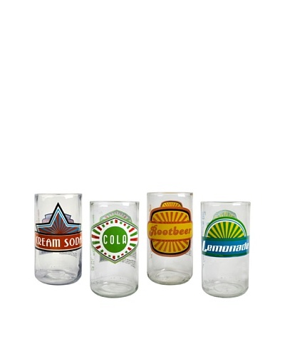 Set of 4 Upcycle 12-Oz. Fun In The Sun Glasses