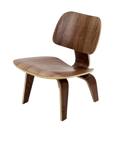 Plywood Lounge Chair, Walnut