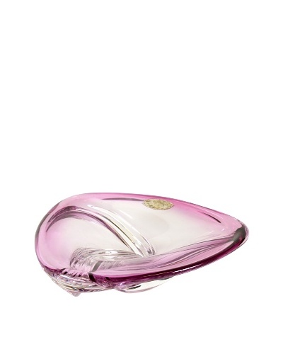 Val St. Lambert Crystal Dish, Purple