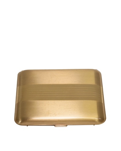 Vintage Circa 1940 Brass Cigarette Case