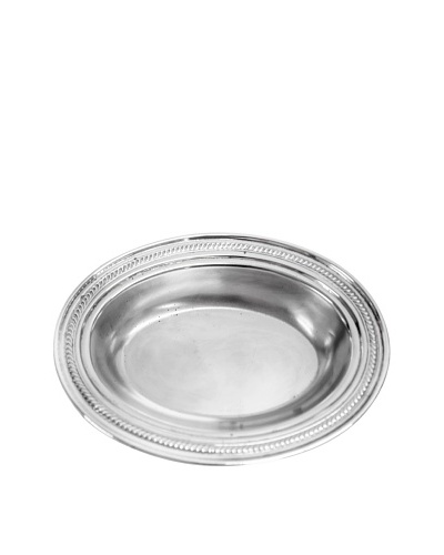 Vintage Silver Deep Oval Serving Platter, c.1950s