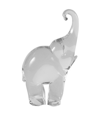 Glass Elephant Figurine, Clear