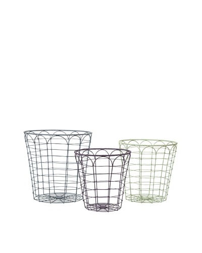 Set of 3 Assorted Connor Metal Baskets