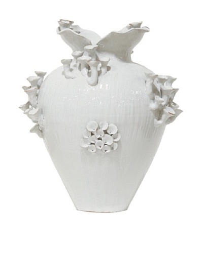 White Moon Mushroom Vase