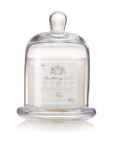 Apothecary Guild Candle Jar with Glass Dome, Iris, Small