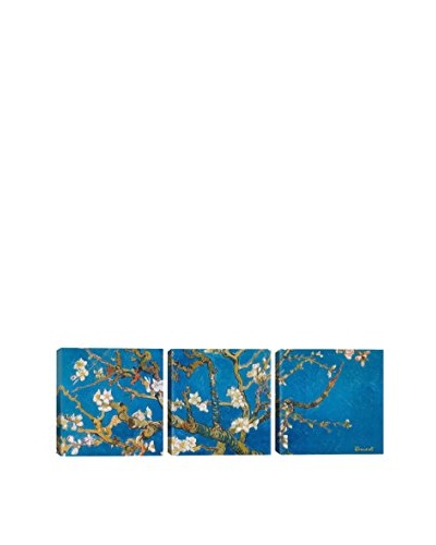 Vincent Van Gogh Almond Blossom (Panoramic) 3-Piece Canvas Print