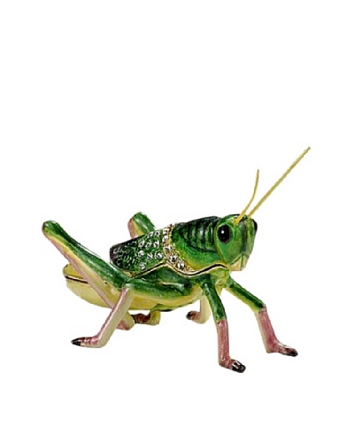 Green Grasshopper Trinket Box