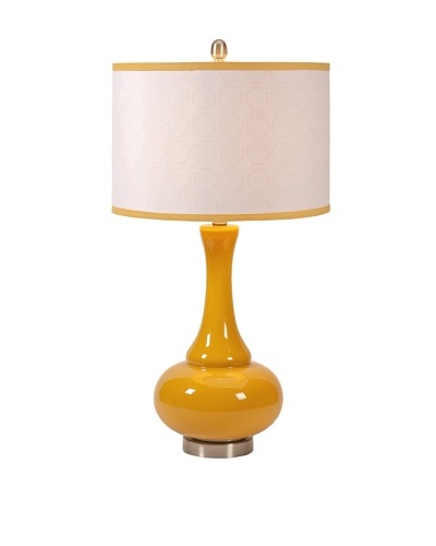 Essentials Glass Table Lamp, Mellow Yellow