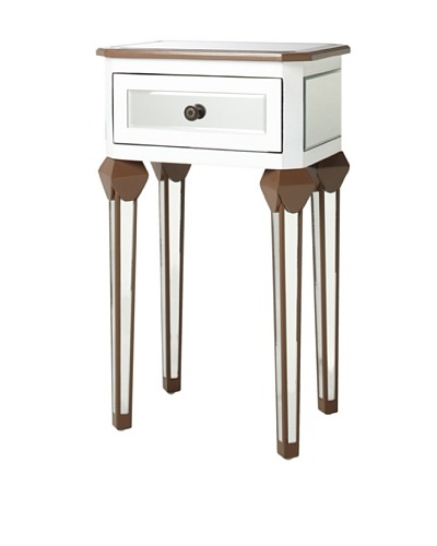 Claire Two Toned Side Table with Drawer