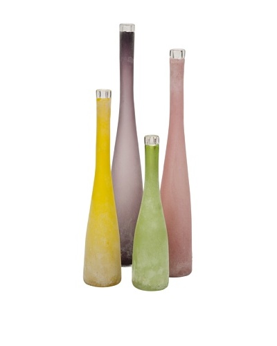 Set of 4 Assorted Walters Multi-Colored Vases