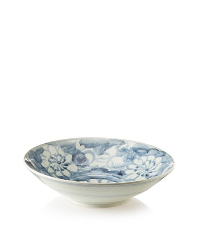 Soft Blue Floral Platter 18