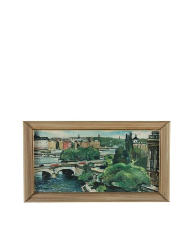 Stone Arch Bridge, 1958 Framed Artwork