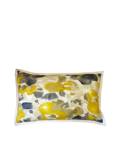 Water Color Throw Pillow, Yellow