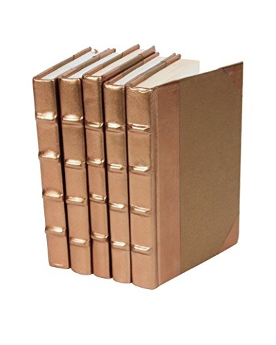 Set of 5 Metallic Collection Books, Gold