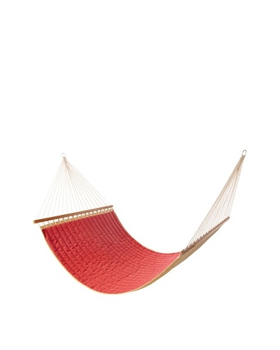 Vivere Sunbrella Quilted Double Hammock [Dupione Crimson]