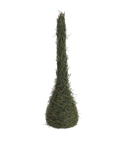 42″ Long Needle Pine Teardrop Topiary