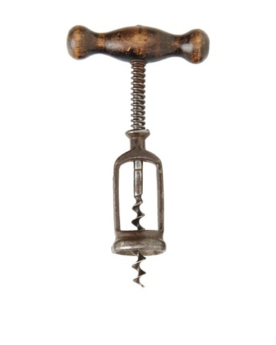 German Columbus-Type Split-Frame Corkscrew, 1895