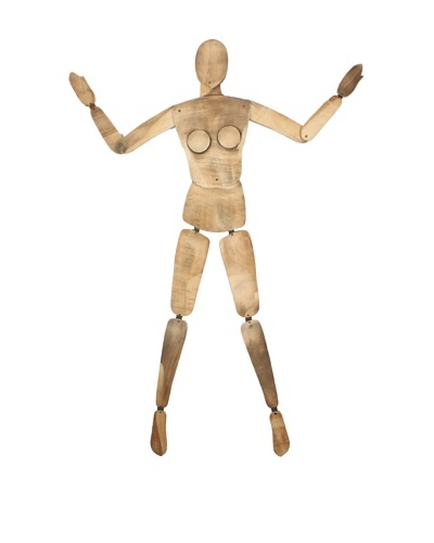 French Female Wood Mannequin