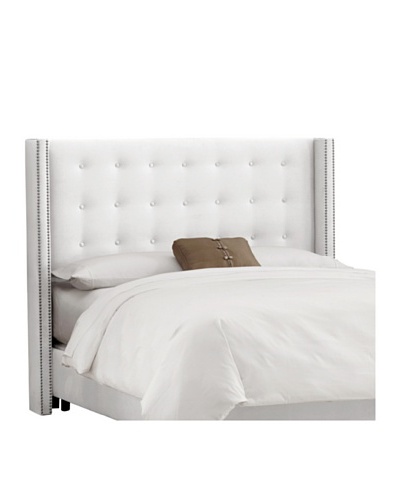 Nailhead Stud-Accented Tufted Wingback HeadboardAs You See