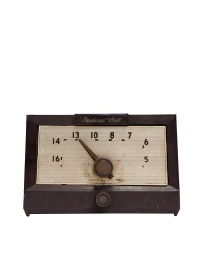 Vintage Packard Bell Radio, Brown, 5x9x6.5