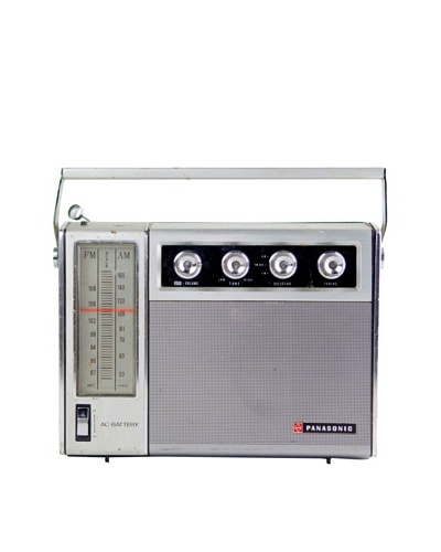 Vintage Panasonic Radio, Silver