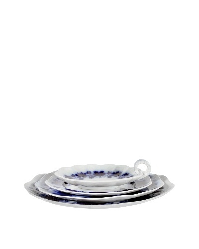 Flow Blue Vinranka 4-Piece Serving Set