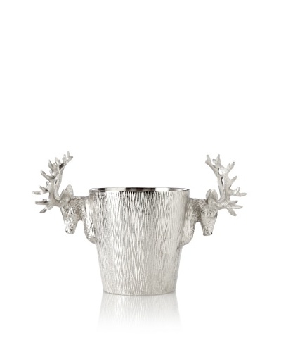 Raw Aluminum Reindeer Wine Cooler