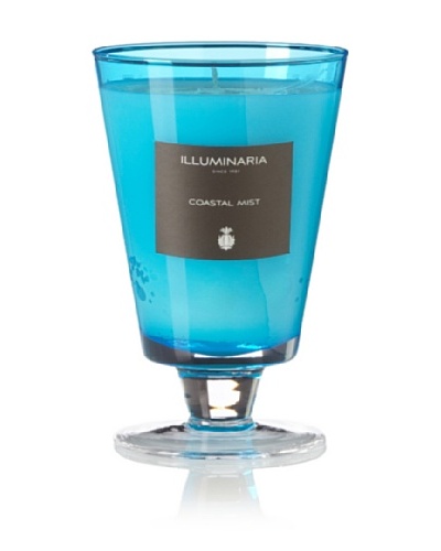 Illuminaria Wax Filled Vase Candle Jar, Aqua Coastal Mist, 8 Oz.