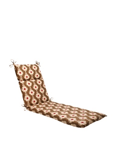 Waverly Sun-n-Shade Rise and Shine Henna Chaise Lounge Cushion [Red/Brown/Tan]