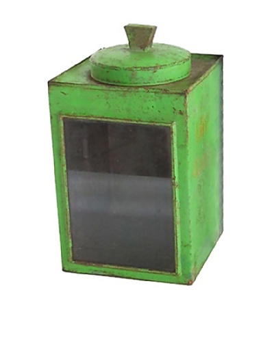 Cracker Box with Glass Side, Green
