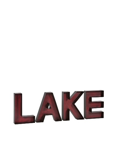 Lake Metal Wall Letters