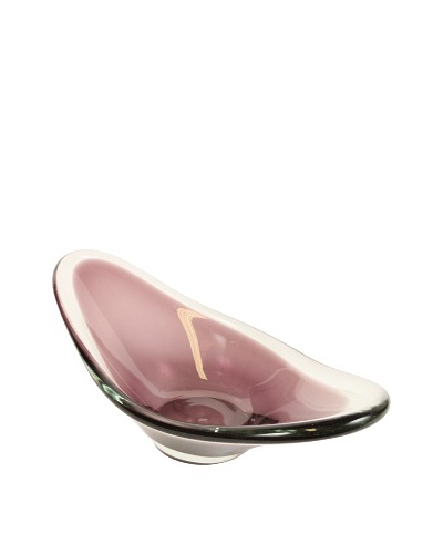 Art Glass Bowl, Purple