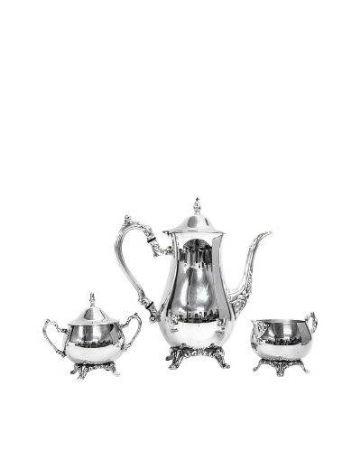 Vintage Silver 3-Piece Coffee Service, c.1940s