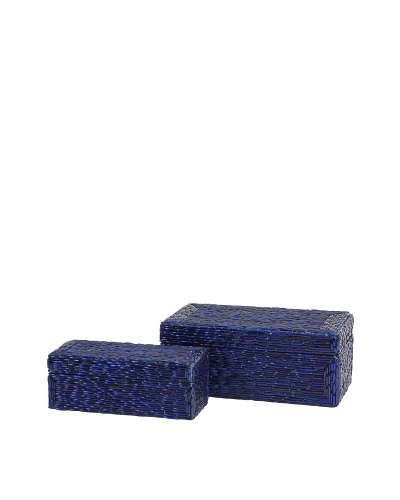 Set of 2 Indigo Bangle Boxes