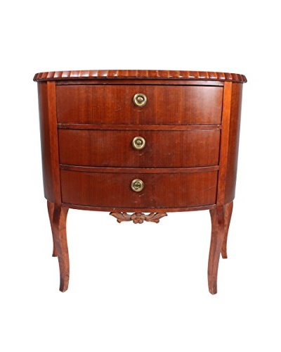 Mahogany Side Table, Brown