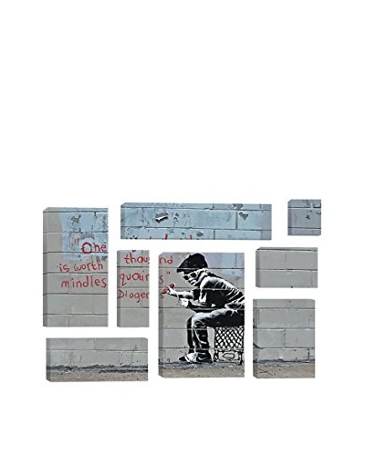 Banksy One Original Thought Worth A Thousand Quotings 8-Piece Giclée On Canvas