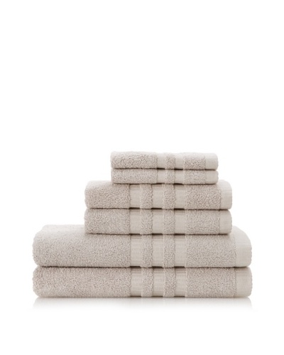 Terry Towels 6-Piece Towel Set, Light Grey